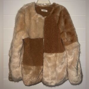 Faux fur coat